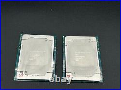 (2) Intel Xeon Silver 4210R, SRG24, 2.4GHz, 10-Core, 20 Threads, LGA3647, CPU's