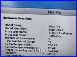 Apple Mac Pro 5,1 2010 2012 CPU Tray x2 Xeon 2.66GHz 6-Core A1289 639-046