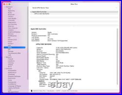 Apple Mac Pro A1481 6-Core Xeon E5 @ 3.5GHz 32GB RAM 1 TB SSD Dual FirePro D500