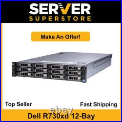 Dell PowerEdge R730XD Server 2x E5-2620 V4=16 Cores H330 32GB RAM 2x trays