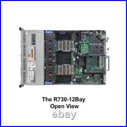 Dell PowerEdge R730XD Server 2x E5-2620 V4=16 Cores H330 32GB RAM 2x trays