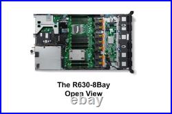 Dell Poweredge R630 Server 2x E5-2620 V4 =16 Cores S130 64GB RAM 4x 250GB SATA