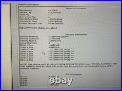 Dell Precision 5820 Tower Xeon W-2104 3.2GHz 16GB RAM 256GB SSD NVIDIA NO OS