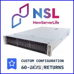 HP ProLiant DL380 Gen9 24SFF 2x E5-2667v4 3.2GHz =16 Cores 256GB P440AR 4xRJ45