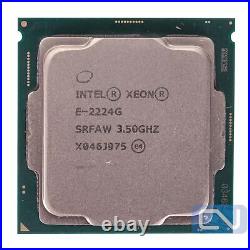 Intel Xeon 3.5GHz 8MB 8GT/s SRFAW E-2224G LGA1151 B Grade CPU Processor