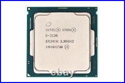 Intel Xeon E-2136 3.30GHz 6-Core 12MB LGA 1151 CPU P/N SR3WW Tested Grade A