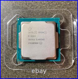 Intel Xeon E-2224 3.4GHz 4 Core 8MB 71W LGA1151 CPU