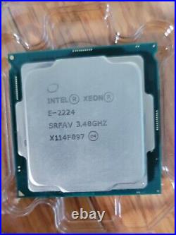 Intel Xeon E-2224 Processor 8M Cache, 3.40 GHz SRFAV