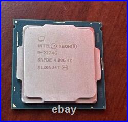 Intel Xeon E-2274G (SRFDE) 4.00Ghz CPU Genuine