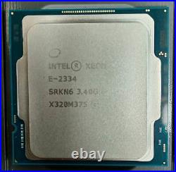 Intel Xeon E-2334 4-core 3.40GHz4.80GHz TDP-65W LGA-1200 CPU processor