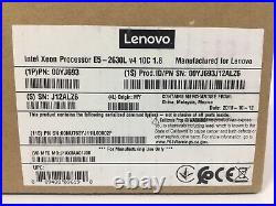 Intel Xeon E5-2630l V4 Cpu Processor 10 Core 1.80ghz 25mb 55w Lenovo Kit