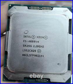 Intel Xeon E5-4669 V4 2.20GHz 22-core 55MB LGA2011-3 SR2SG CPU processor