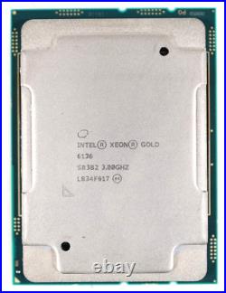 Intel Xeon Gold 6136 12-Core 3GHz 150W LGA3647 64-Bit Processor SR3B2