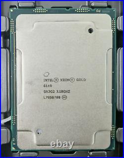 Intel Xeon Gold 6149 3.10 GHz16-Core 32-thread 205W lga-3647 CPU processor