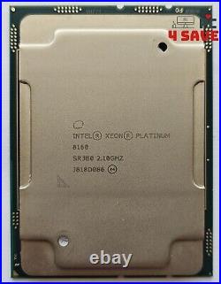 Intel Xeon Platinum 8160 2.10GHz 24-Core 33MB LGA3647 Server CPU Processor SR3B0