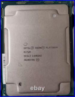 Intel Xeon Platinum 8171M LGA3647 CPU Processor SR3LZ 26Core 35.75MB 2.60GHz