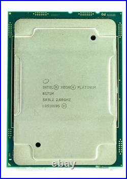 Intel Xeon Platinum 8171M SR3LZ 2.6 GHz 26 Core 35.75 MB LGA3647 B Grade CPU