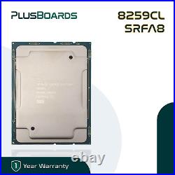 Intel Xeon Platinum 8259CL 2.5GHz 24C 35.75MB LGA 3647 Turbo CPU Processor