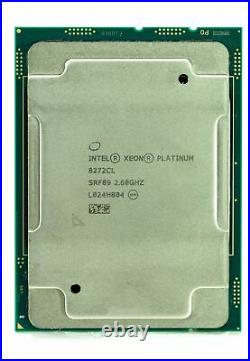 Intel Xeon Platinum 8272CL SRF89 2.6 GHz 26 Core 38.5 MB LGA3647 B Grade CPU