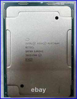 Intel Xeon Platinum 8272cl CPU processor srf89 26-core 2.60GHz 35.75mb lga-3647