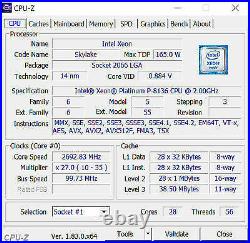 Intel Xeon Platinum P-8136 2.0GHz-3.5GHz 28C 56T LGA3647 SR2YN CPU Processor