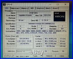 Intel Xeon Sapphire Rapids QYFU ES2 D0 48C/96T 1.8Ghz 90MB 300W LGA4677 CPU