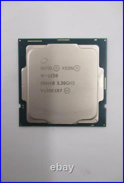 Intel Xeon W-1250 3.30Ghz 6-Core 12 MB LGA 1200 CPU P/N SRH48 Tested Working
