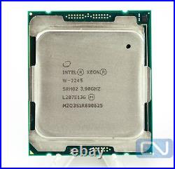 Intel Xeon W-2245 W-Series 3.9GHz 16.5MB 8 GT/s SRH02 LGA2066 Clean Pull CPU