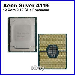 Lot of 10 Intel Xeon Silver 4116 2.1GHz 12-Core CPU Processor SR3HQ