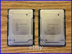 Lot of (2) Intel Xeon Silver 4209T 2.20GHz 8-Core CPU SRFBQ LGA3647 Cascade Lake