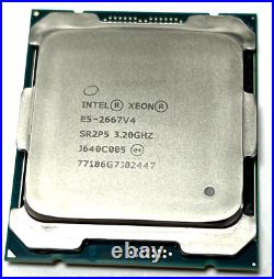 Lot of 8x Intel Xeon E5-2667V4 8-Core 3.20GHz SR2P5 CPU Processors