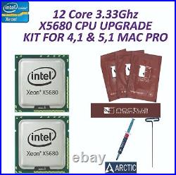Mac Pro 12 Core 2010 2012 5,1 Pair X5680 3.33GHz XEON CPU upgrade kit 5,1