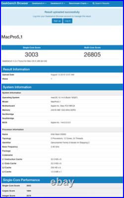 Matched Pair 12 Core 3.46GHz XEON X5690 CPU Processor 2010 2012 Mac Pro 5,1