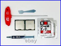 Matched Pair (2 CPUs) Intel Xeon X5690 6 Core 3.46GHz Mac Pro 5,1 upgrade kit US