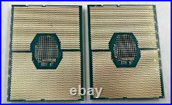 Matched Pair Intel Xeon Gold 6136 3.0 GHz 12-core Skylake CPU SR3B2