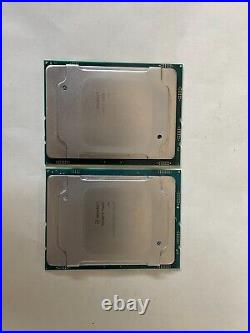 Pair Intel Confidential Xeon Gold 5120T QS QMXL 14C 2.2GHz 19.25MB LGA3647 CPU