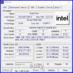 QTY 1x Intel Confidential Xeon CPU W-2295 3.00Ghz ES QSU0 socket LGA2066