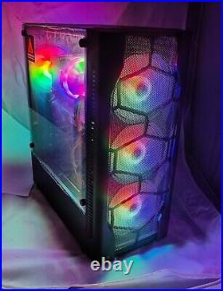 RGB GAMING PC 12 Core Intel I7 Xeon 32GB DDR4 RAM 1TB NVMe AMD Radeon RX 570 8GB