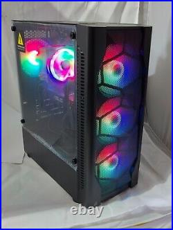 RGB GAMING PC 12 Core Intel I7 Xeon 32GB DDR4 RAM 1TB NVMe AMD Radeon RX 570 8GB