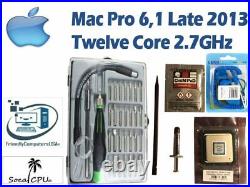 TWELVE CORE 2.7GHz Xeon Processor Apple Mac Pro 6,1 Late 2013 E5-2697v2 12 KIT